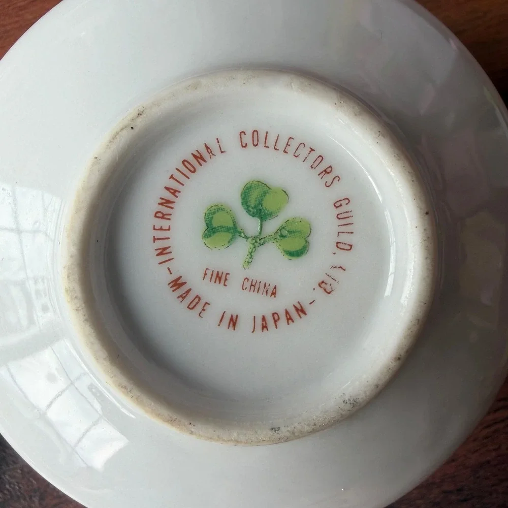 International Collectors Guild Zodiac‎ Tasseography Tea Cup Saucer Made in Japan